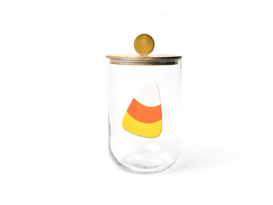 Wood Lid Glass Jar Mini - Size Medium