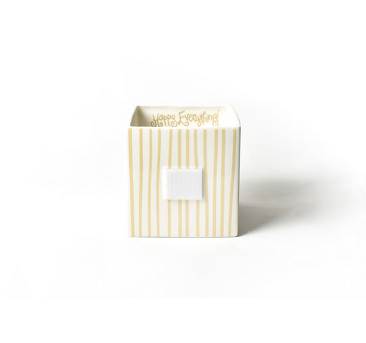 Neutral Skinny Stripe Mini Nesting Cube Medium