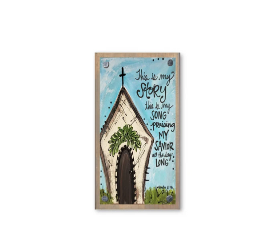 This is My Story Driftwood Happy Block