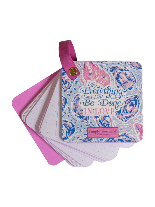 small notepad with twist closure