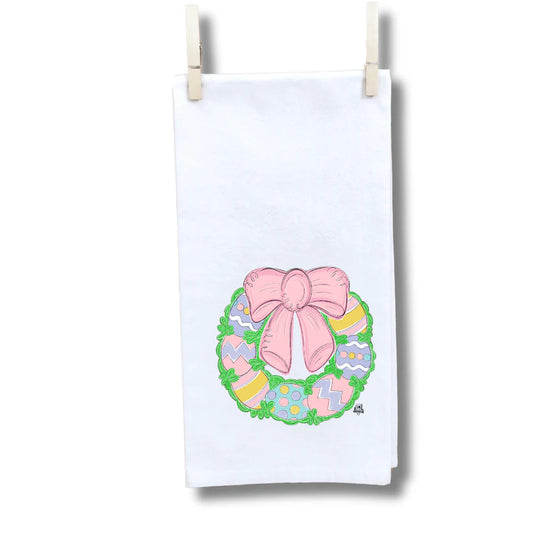 Easter Egg Wreath Towel