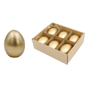 Resin Gold Eggs in Kraft Box