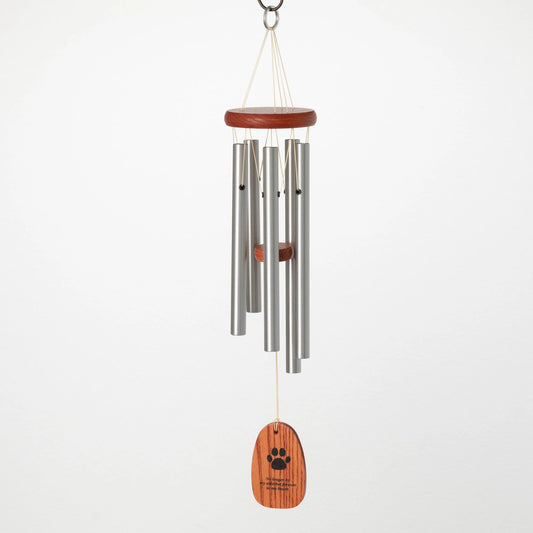 Wind Chime, Paw Print Sympathy