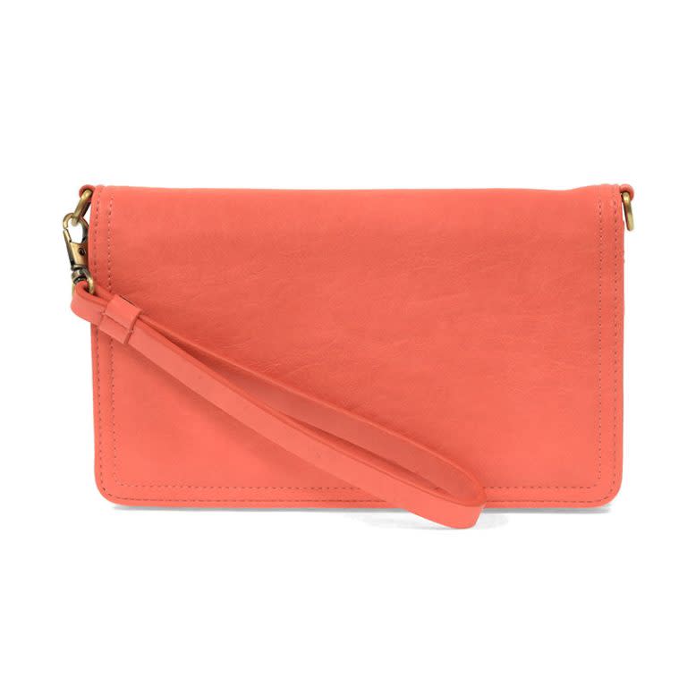 Billie Mini Organizer Crossbody Bag Bright Coral