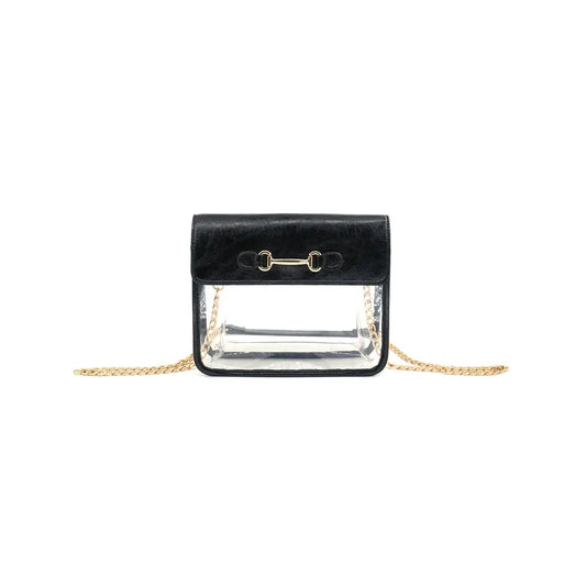 Clear Crossbody, Black