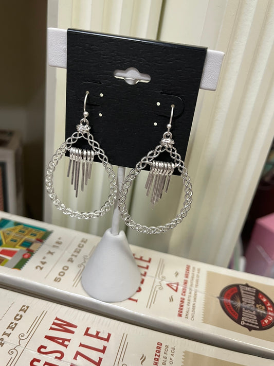 Delicate Silver Drop Earrings