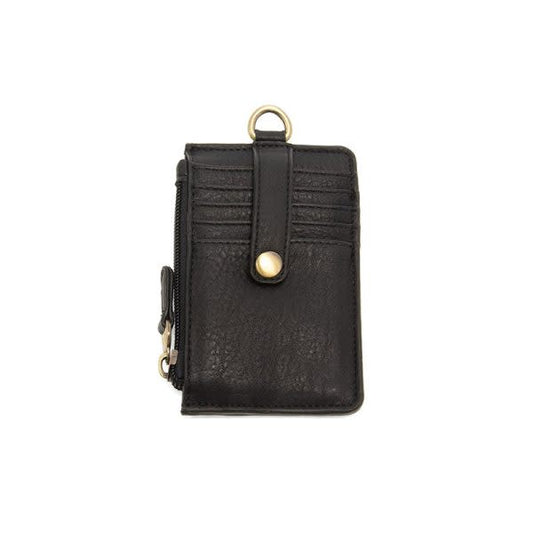 Dolly Small Card Wallet w/keyring, Black