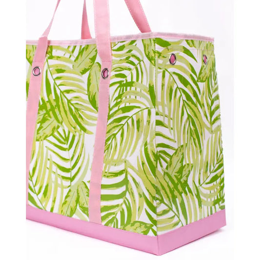 Tamarindo Palm Market Tote, 18.5x14x8.5