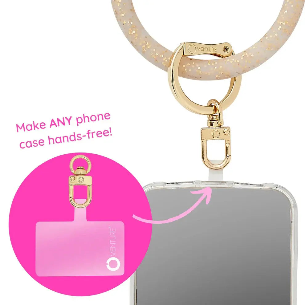 Hook Me Up Phone Connector, Gold