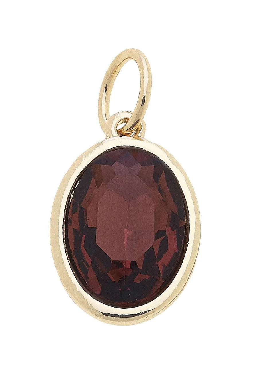 February Birthstone Charm in Amethyst