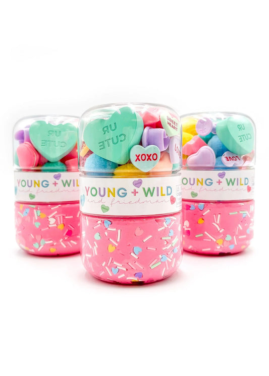 Pastel Hearts - Grab & Go Dough Jar