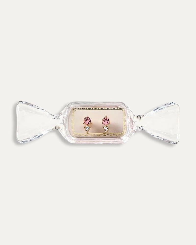 Candy Dish Earring, Blush Pink
