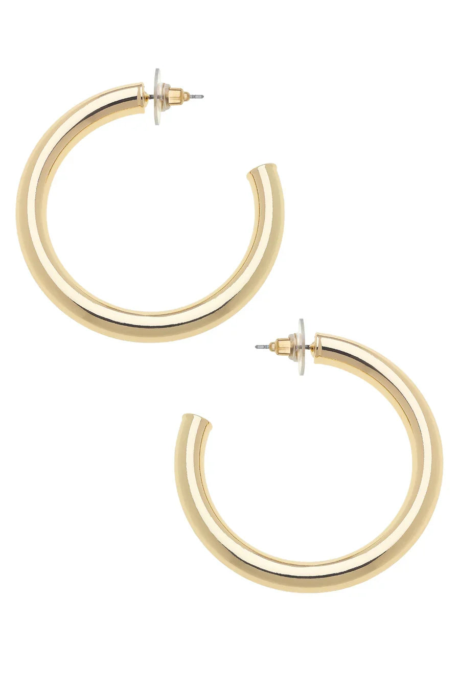 Isla Hoop Earrings in Shiny Gold