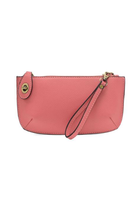 Mini Crossbody Wristlet Clutch, Jellyfish Pink