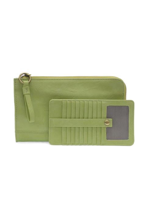 Karina Convertible Wristlet & Wallet Soft Green