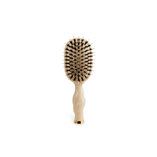 Mini Boar Hair Brush, Tan