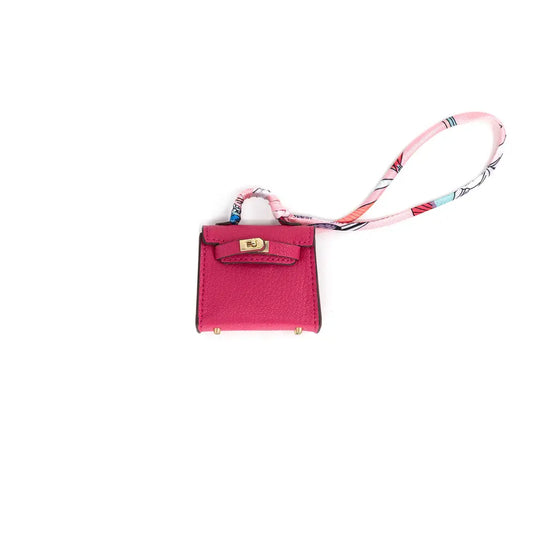 Fuchsia Mini Purse Bag Charm