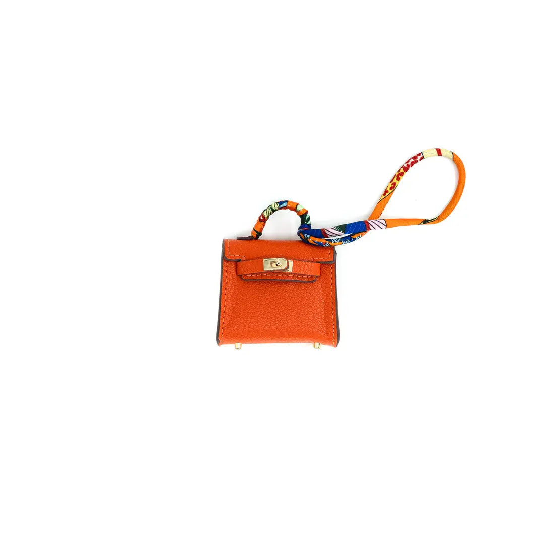 Orange Mini Purse Bag Charm