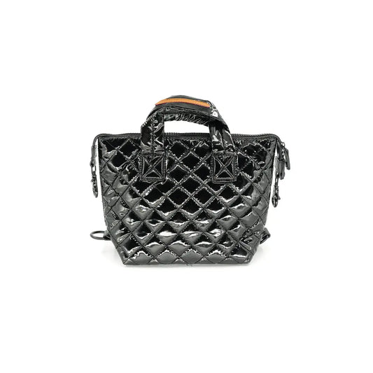 Patent Black Mini Quilted Bag