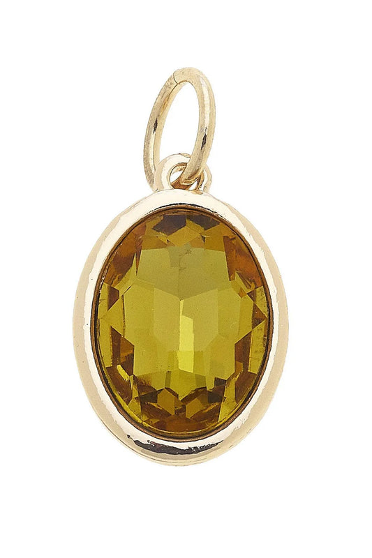 November Birthstone Charm in Citrine