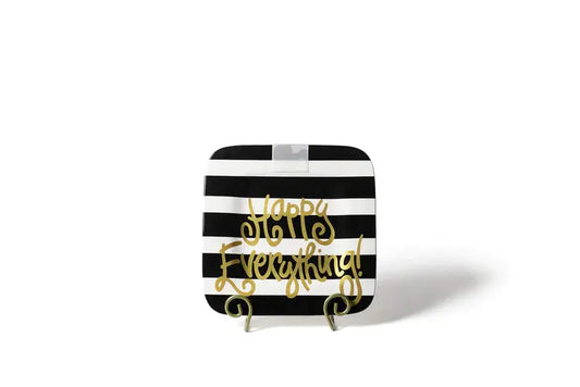 Mini Square Platter Black Stripe HE