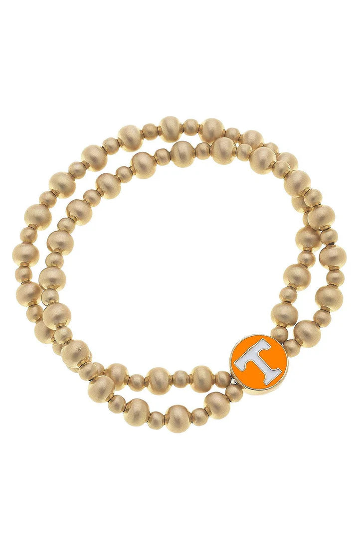 Tennessee Logo 2-Row Stretch Bracelet