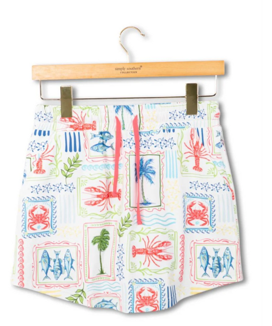 UPF Sea Patch Drawstring Skort