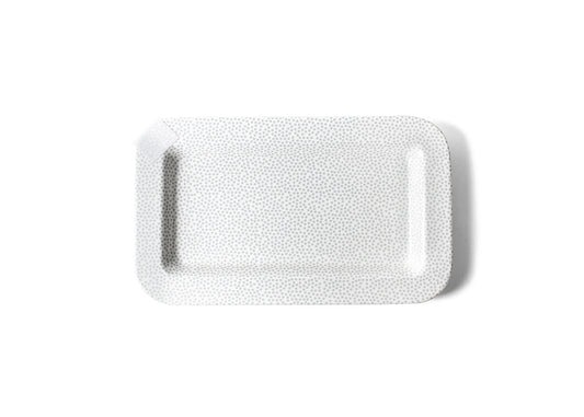 Mini Rectangle Entertaining Platter Stone Small Dot